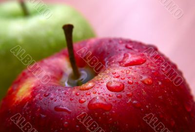 Wet apple
