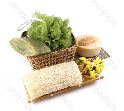 Spa products isolated