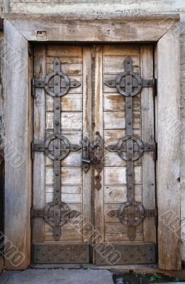 Old fashion door with lock