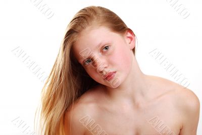 Portrait of young model Portrait of young model