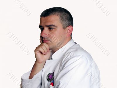 Doctor thinking