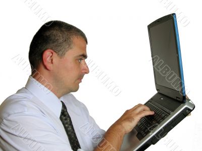 Man with laptop