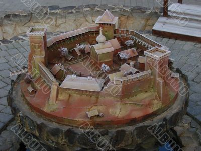 Model of ancient stronghold