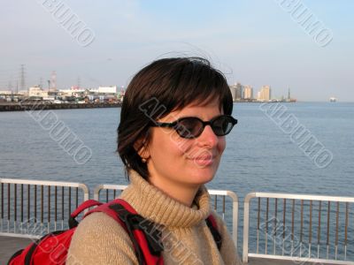Girl in the port