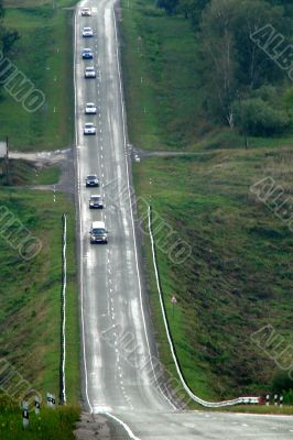 Highway thru high hills