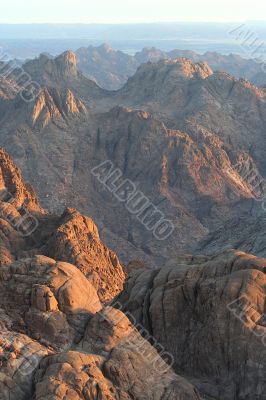 Dawn in mountains