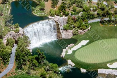 Golf waterfall Golf waterfall