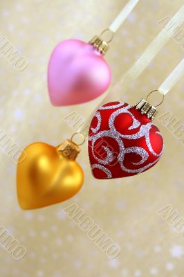 Christmas hearts