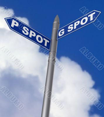G spot and P spot sign