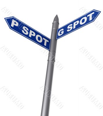 G spot and P spot sign