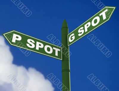 G spot and P spot sign