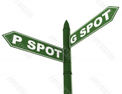 G spot and P spot sign