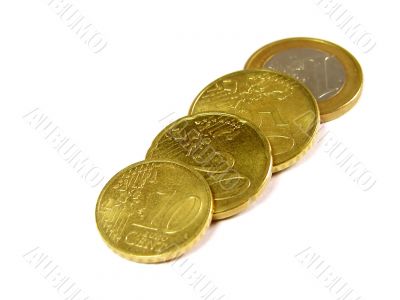 Few eurocoins