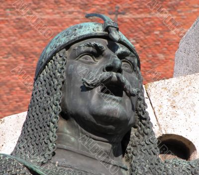 Warrier statue -detail