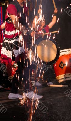 Japanese drums show