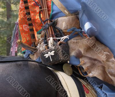 Samurai weapons detail