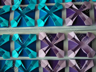 Abstract origami pattern