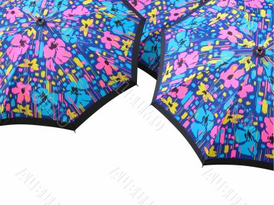 Abstract colourful umbrellas