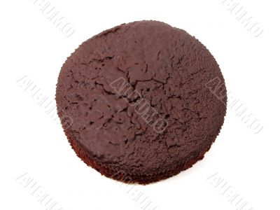 Chocolate cake upper view