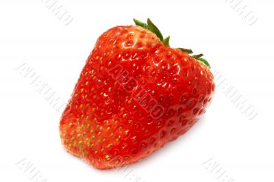 Appetizing Strawberry (isolated on white)