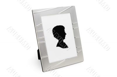 Photo Frame with Portrait (isolated on white)