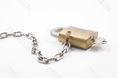 brass padlock