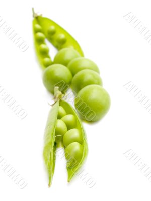 Green peas and plum