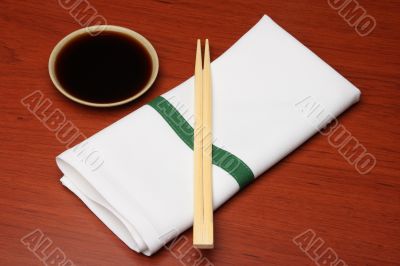 Chopsticks and napkin 2