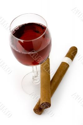 Red wine and cigars Red wine and cigars