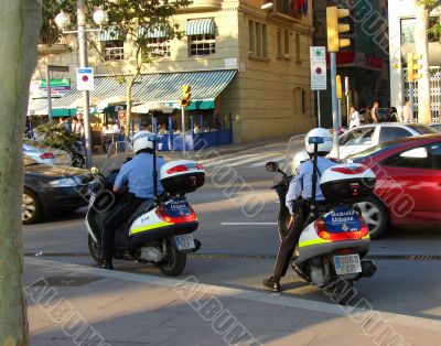 The motorized police
