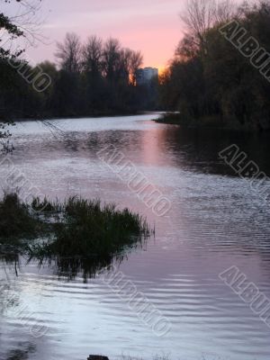 Sunset on River Sunset on River