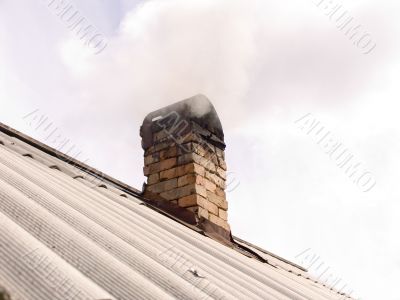 Smoke from an chimney
