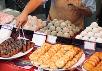 Japanese street food stand