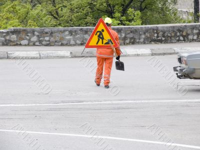The road worker