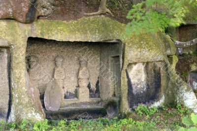 Ancient statues-Matsushima,Japan