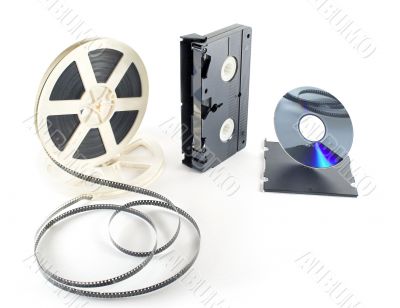 retro film, VHS, DVD