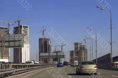 region construction around town freeway