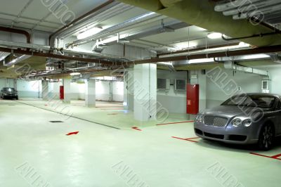underground garage of the building