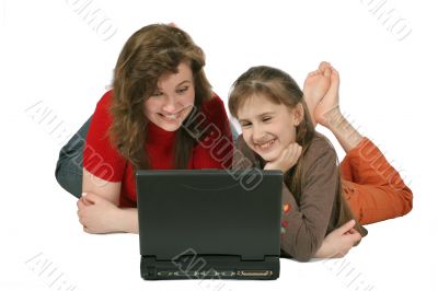 mother with daughter