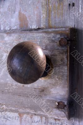 Old Wooden Door Handle