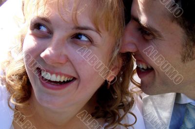 Young happy ewlyweds Young happy ewlyweds