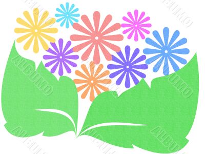 Flowers and leaves