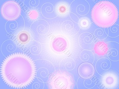 Stars and spiral design