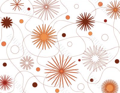 Flowers and dots design