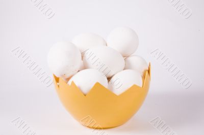 white eggs