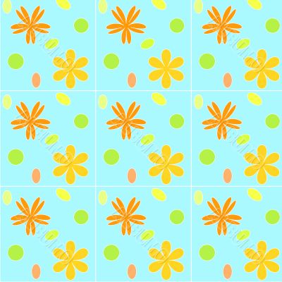 Tiled flowers