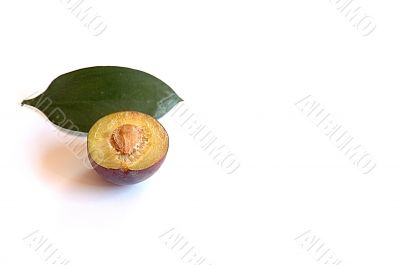 half of plum