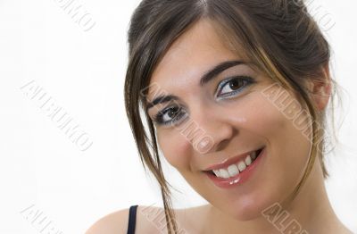 Beautiful woman smiling