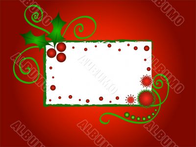 Christmas holly design
