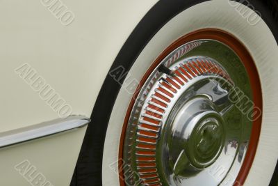 Detail of a classic car